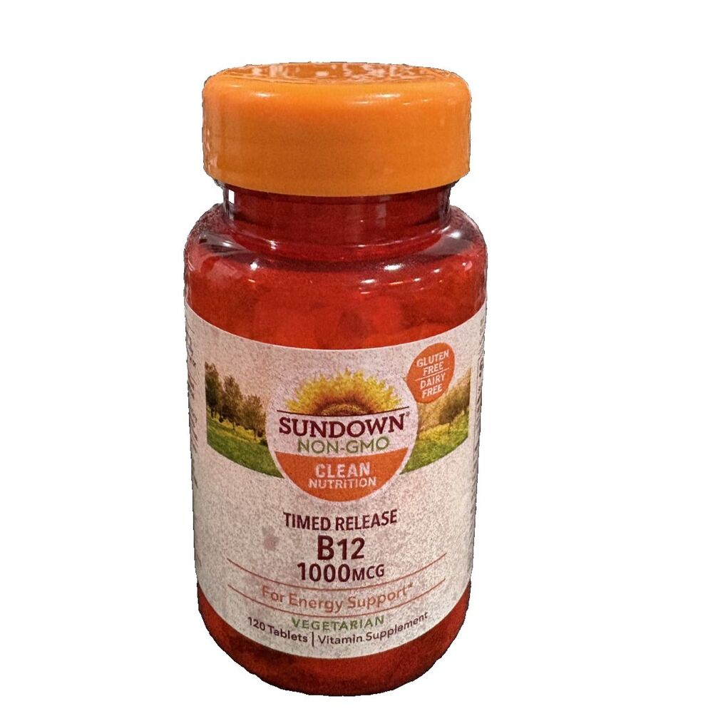 SUNDOWN Timed Release Vitamin B12 1000 Mcg, Supports Nervous System  120 Tablets